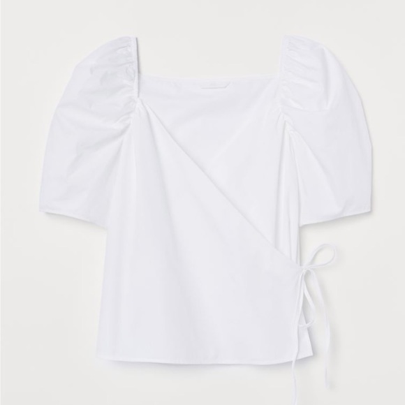 Wrapover Cotton Blouse - Picture 2 of 2